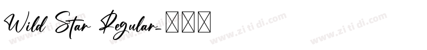 Wild Star Regular字体转换